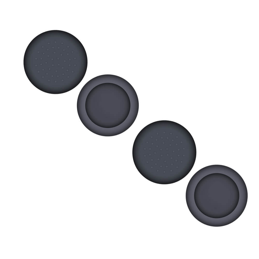 Skull&amp;Co Left + Right Gamepad Rocker Cap Button Cover Thumb Grip Set For Switch / Switch Lite / JOYCON (Black)