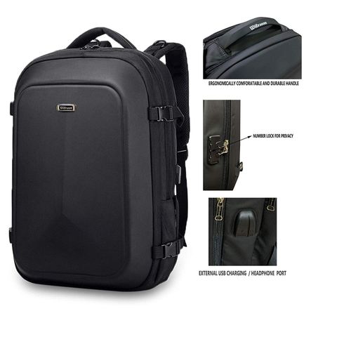 Sac à Dos à Port Usb Antivol - Noir