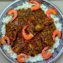 Gombo grillé + riz