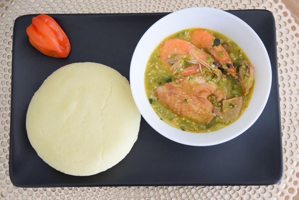 Sauce gombo + semoule