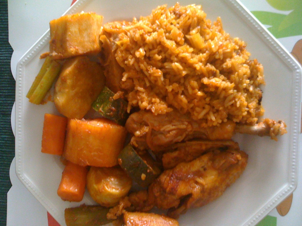 Riz gras au poulet