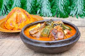 Foufou de banane + sauce clair