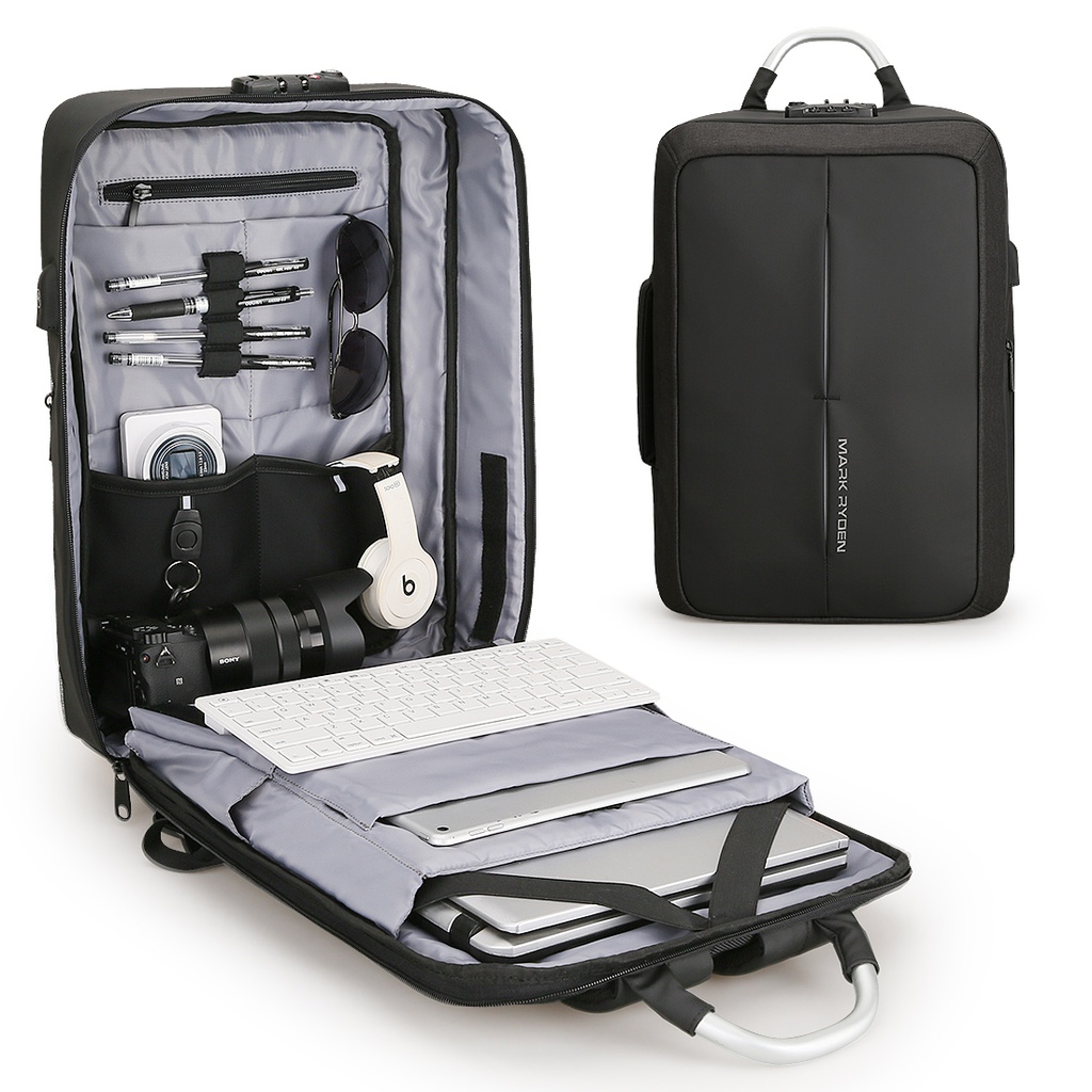 Sac à Dos à Port Usb Antivol - Noir