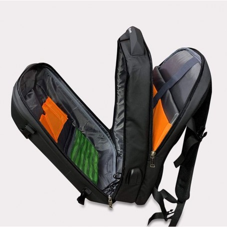 Sac à Dos à Port Usb Antivol - Noir