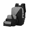 Sac à Dos élève 3 En 1 Cartable Enfant Fille/ Garçon CM Collège Lycée/bureau - Bleu
