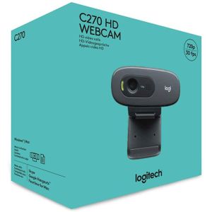Logitech Webcam Logitech C270 - HD 720P - Micro - Gris