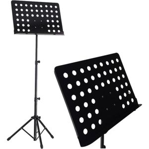 Jdl Pupître En Métal Perforé Polyvalent Pour La Scène Et Le Studio – Noir