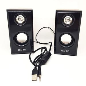 Haut-Parleur En Bois Multimédia D092 / D-092 - Noir