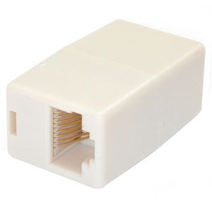 Coupleur RJ45 Cat5e Modulaire En Ligne - Adaptateur RJ45 Vers RJ45 - F/F-Beige