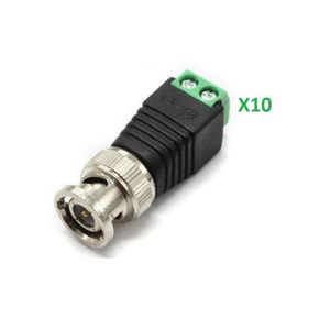 Lot De 10 Connecteurs BNC Mâle