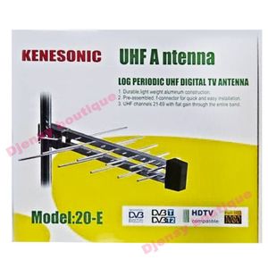 Mini Antenne Extérieure -TNT - VHF -Argent