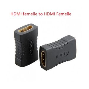 Adaptateur HDMI Femelle Vers HDMI Femelle  (1 Pièce)  - Noir