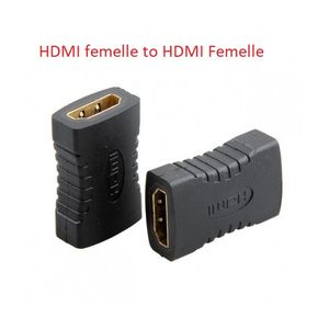 Adaptateur HDMI Femelle Vers HDMI Femelle  (2 Pièces) - Noir