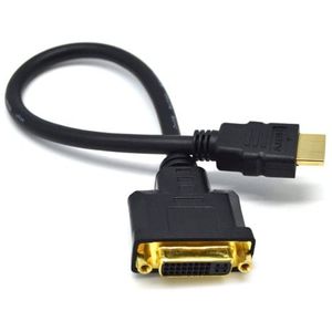 Adaptateur DVI- D Femelle Vers HDMI Male  - Noir