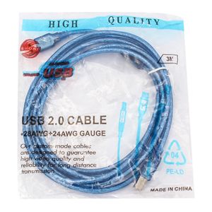Lot De 5 (cinq)Cable D'imprimante USB 3M - Bleu