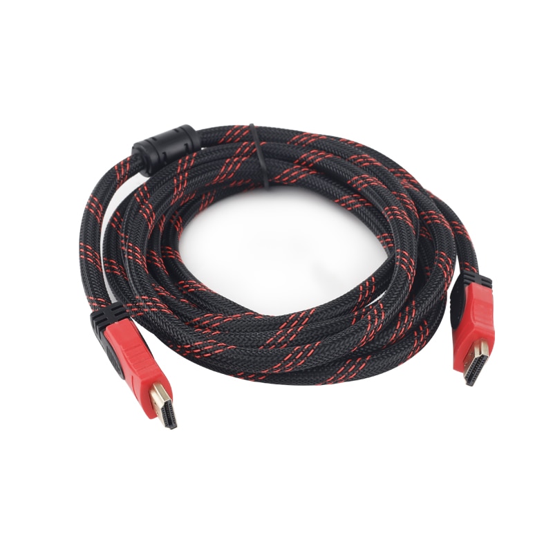 Câble HDMI Compatible A/V - 30 Mètres - Noir/Rouge