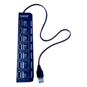 Adaptateur USB 7 Ports HUB Avec Interrupteur - Noir