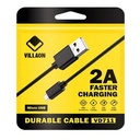 VILLAON Câbles USB Type C Pour Androïd - Noir