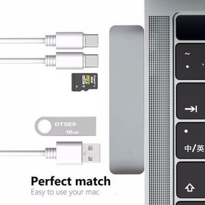 Hub USB 3.1 Type-C Vers Adaptateur 4K Thunderbolt 3 Hub USB C Avec Hub 3.0 TF SD Reader Slot PD Pour MacBook Pro / Air 2021