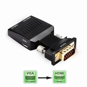 Adaptateur - VGA HDMI - 3.5mm - 1080P HDTV AV - VGA Vers HDMI - Noir