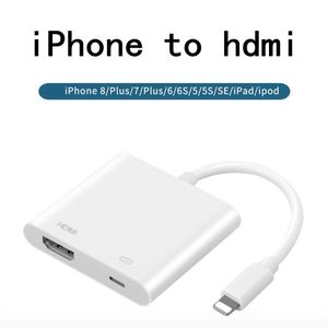 Adaptateur - IPhone Vers HDMI -  AV HDTV - Blanc