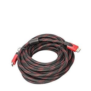 Cble HDMI  5 Mètres HD 1080P 3D - Noir / Rouge