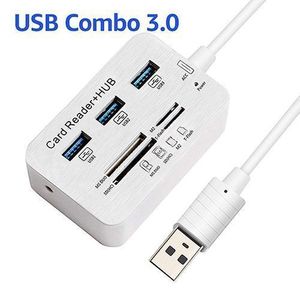 HUB USB Multifonction 3 Ports USB Avec Lecteur De Carte SD / TF