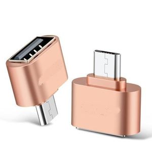 Lot De 2 Adaptateurs USB-OTG Type Classique - Compatible Tablettes Et Smartphones Android -Or