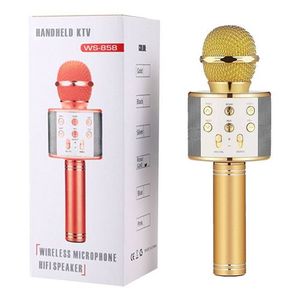 Microphone Portable KTV - WS-858 Bluetooth - Multicolores