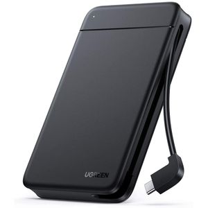 Ugreen USB C 3.1 Boîtier Disque Dur Externe 2.5 Pouces SATA HDD SSD 14To Max 7mm 9.5mm 5Gbps UASP Sans Outil Avec Câble USB C Intégré