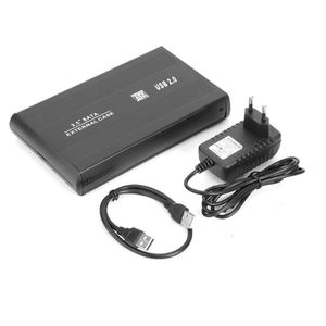 Sata Boitier Disque Dur Externe 3.5" - USB 2.0 - SATA - Gris