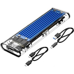 Orico Boitier Pour SSD M2 NVME PCIE + Cable - Bleu