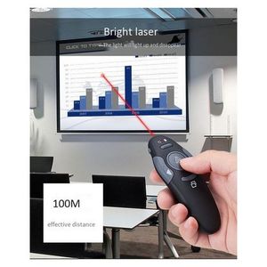 Pointeur Laser - 2.4 Ghz - USB - Pour PowerPoint - Noir