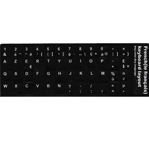 Un Lot De Deux Stickers Autocollants Clavier Azerty