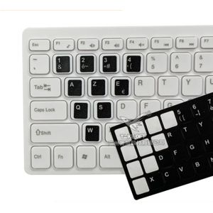 Autocollants Clavier Français Touches D'ordinateur Mat Autocollants Alphabet Autocollants Keycap