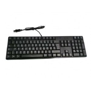 Cr CLAVIER USB AZERTY FILAIRE STANDARD-NOIR