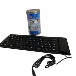 Clavier Flexible En Silicone Filaire/Clavier Portable Pour PC Portable - Noir