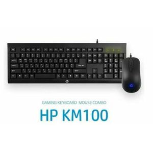 Hp Clavier Et Souris Filaires KM100, Combo Anglais Pour Gamer, Ergonomique, Optique