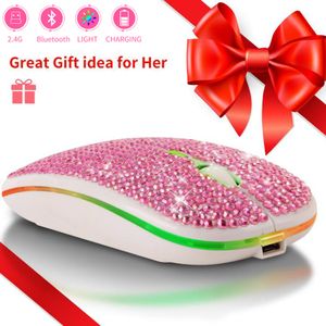 Souris Sans Fil De Luxe Bluetooth + 2.4G