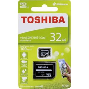 Toshiba Carte Mémoire MicroSDHC  32 Gb - Noir