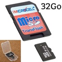Microcell Carte Mémoire Microsd De 32 Go Avec Adaptateur SD - Noir
