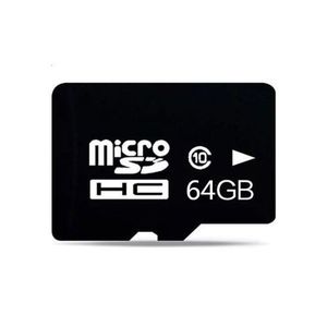 Carte Mémoire Micro SD - 64GB - Noir