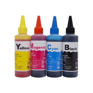 Kit Recharge D'Encre 4 Couleurs - 100ml - Noir/Rouge/Jaune/Bleu