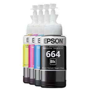 Epson Ecotank Encre Bouteille - Ensemble De 4 Bouteilles En 4 Couleurs Différentes