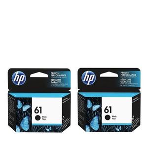 Hp Cartouche D'Encre - Pack De 2 HP 61 - Noir - 190 Pages