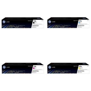 Hp Pack De 4 Cartouches De Toner Laser HP 117A -  Black, Cyan, Yellow, Magenta