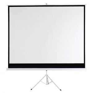 TECHCOM Ecran De Projection Vidéo Manuel Screen Triple-pieds - Blanc/Noir