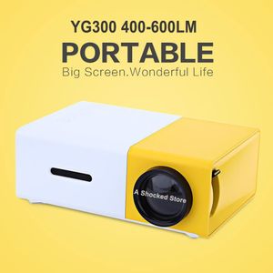 Projecteur Vidéo LED YG 300 Portable 320 X 240 Pixels Jusqu'à FHD 1080P 800 Lumens