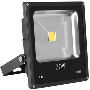 Led Lumière D'inondation 30watts Alimentè- Noir