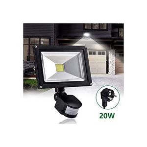 Projecteur LED 20W Anti Intrusion + Détecteur De Mouvement
